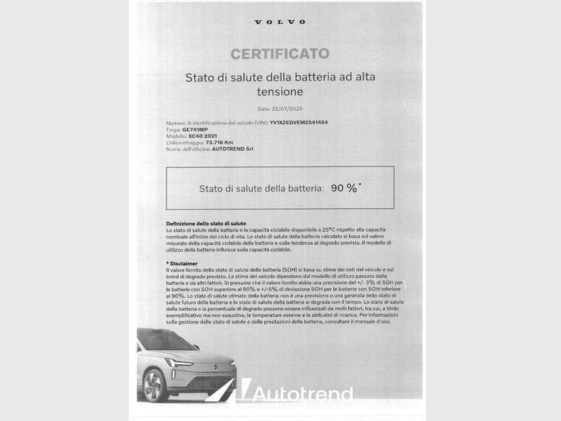 Volvo XC40  P8 408 CV AWD Recharge Pure Electric R-design